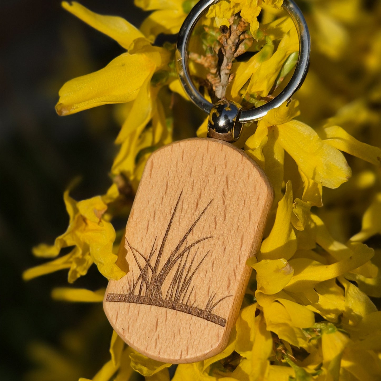 Houten sleutelhanger